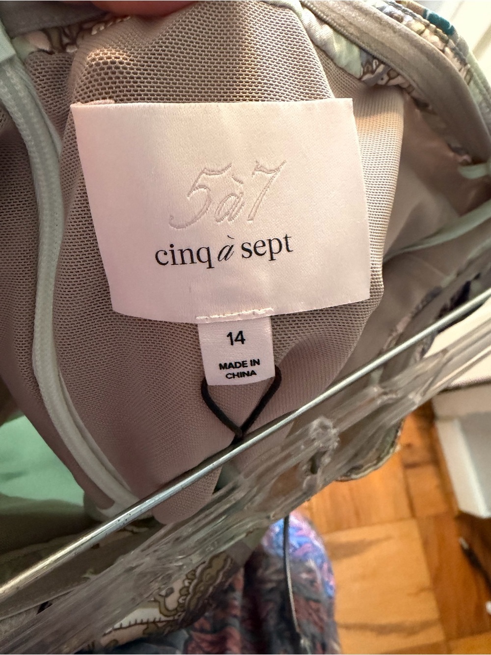 NWT Cinq a Sept Luisa Dress Celadon 14 - Picture 7 of 11